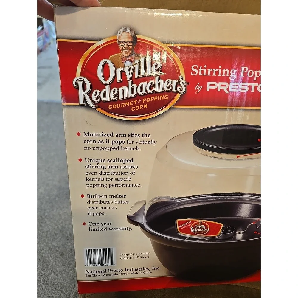 Orville Redenbacher's Stirring Popper Presto Movie Theater Popcorn Kettle Corn